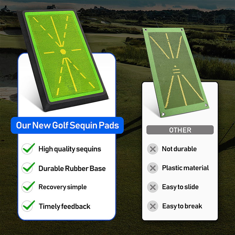 Golf Swing Strike Mat — Instant Impact & Swing-Path Feedback (Indoor & Outdoor)