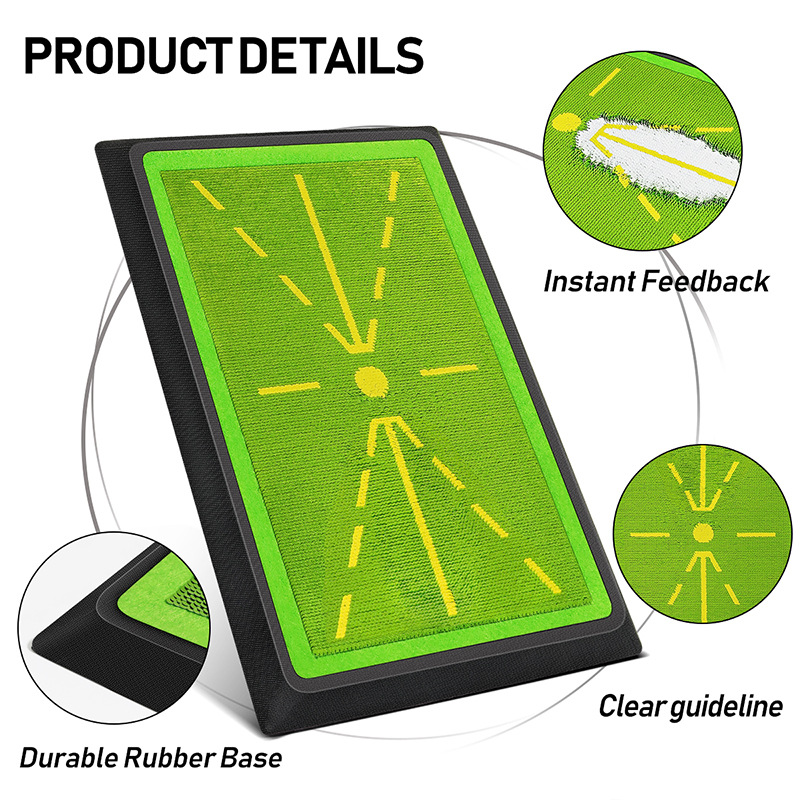 Golf Swing Strike Mat — Instant Impact & Swing-Path Feedback (Indoor & Outdoor)