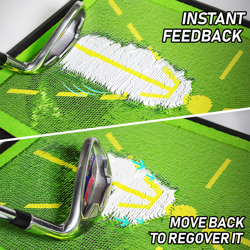 Golf Swing Strike Mat — Instant Impact & Swing-Path Feedback (Indoor & Outdoor)